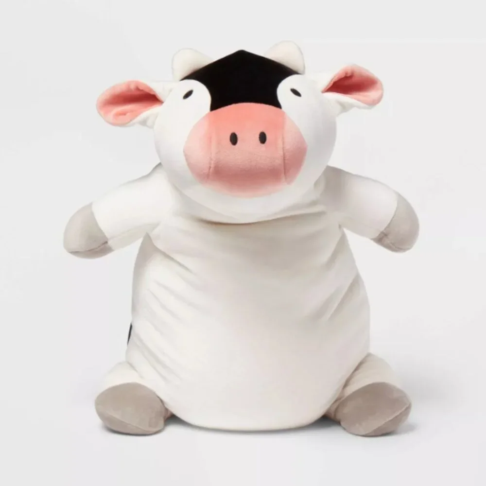 Cow Weighted Plush Kids' Throw Pillow Black/White - Pillowfort - Picture 4 of 5